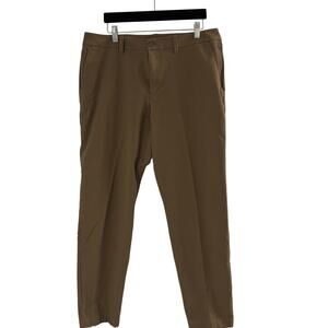 Lululemon Pants Brown ABC Slim Fit Chino  SZ 36 Mens Zip Pocket